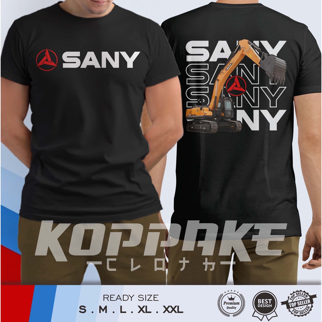Kaos Excavator SANY SY365 Operator Alat Berat Streetwear Baju Distro