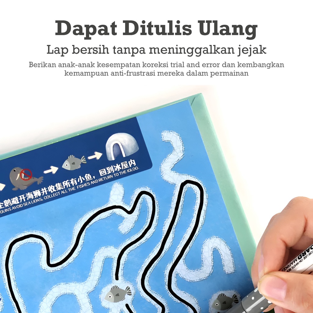 Buku Belajar Mainan Edukasi Anak 3-4-5-6-7 Tahun | Maze Book | Mainan Edukatif Anak Laki Laki | Mainan Teka Teki Terbaru 2023