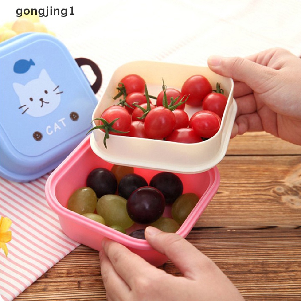 Ggg Lunch Kotak Makanan Bekal Anak Snack Box Layers Lunchbox Portable Wadah Microwave ID