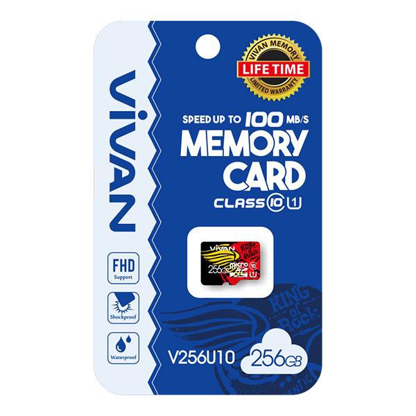 Kartu Memory 256Gb Vivan V256U10 Class 10 Speed 100Mbs