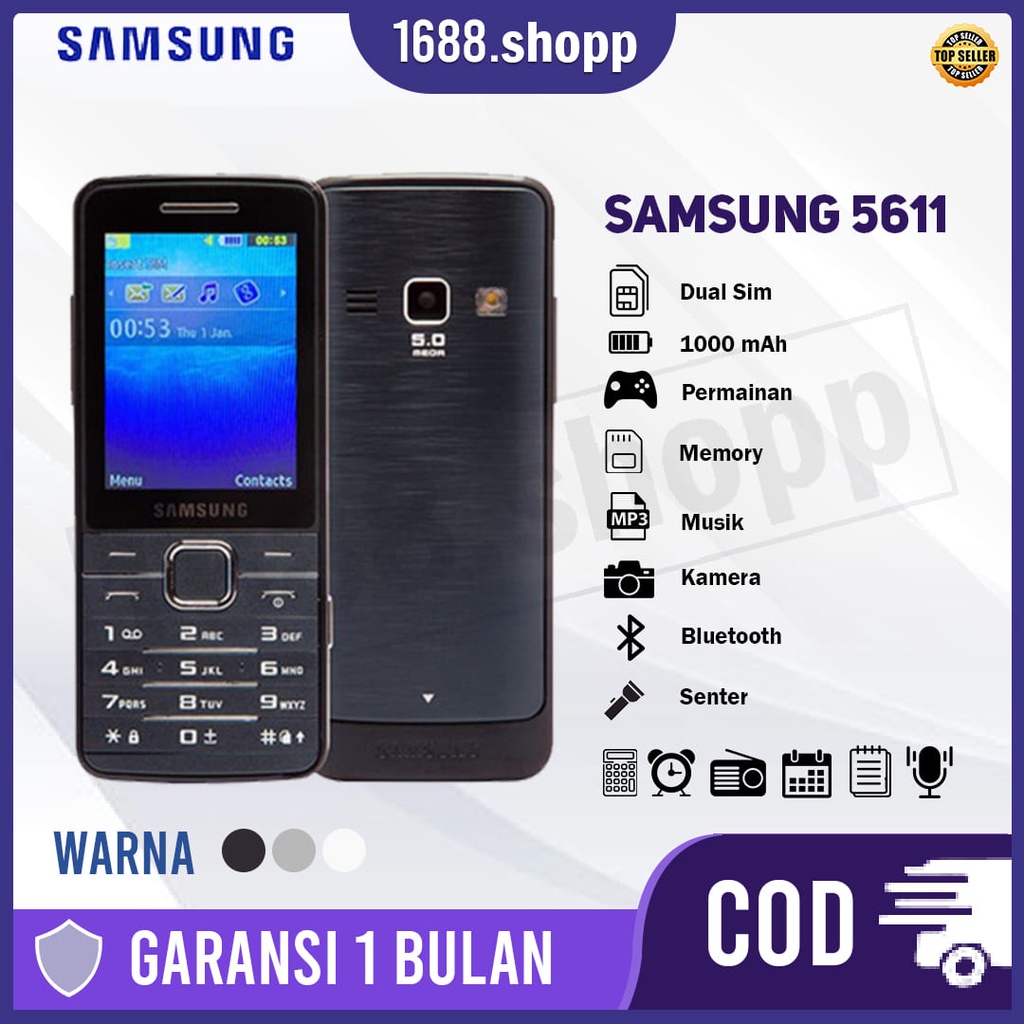 hp samsung gt s5611 murah garansi resmi camera dual sim