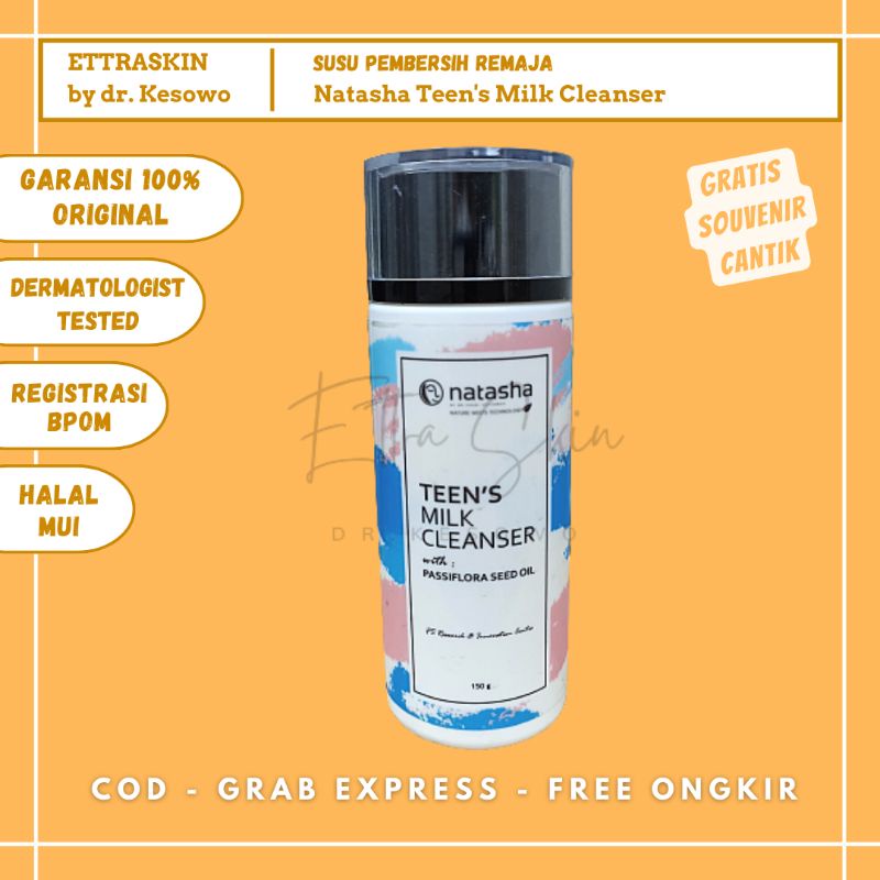 Natasha Skincare - Teen's Milk Cleanser / Susu Pembersih Remaja - Ettra Skin by dr Kesowo ( TMC150) 