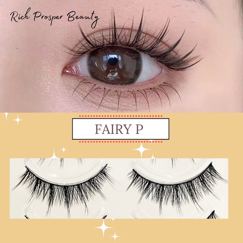 FAIRY P - False Eyelashes Comic Eye Japanese Fake Eye Lashes Extension Natural Nude Makeup Little Devil