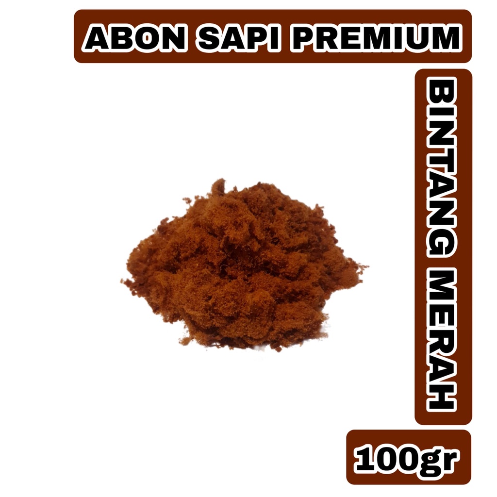 

ABON SAPI Premium Cap BINTANG MERAH 100gr - GOOD QUALITY