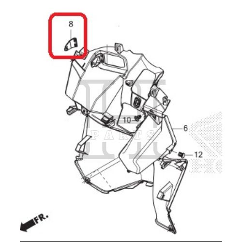 COVER TUTUP KUNCI KONTAK DARURAT LID SMART EMERGENCY NEW VARIO 125 150 160 ESP K59J 81145-K59-A70ZB ASLI ORIGINAL AHM HGP HONDA