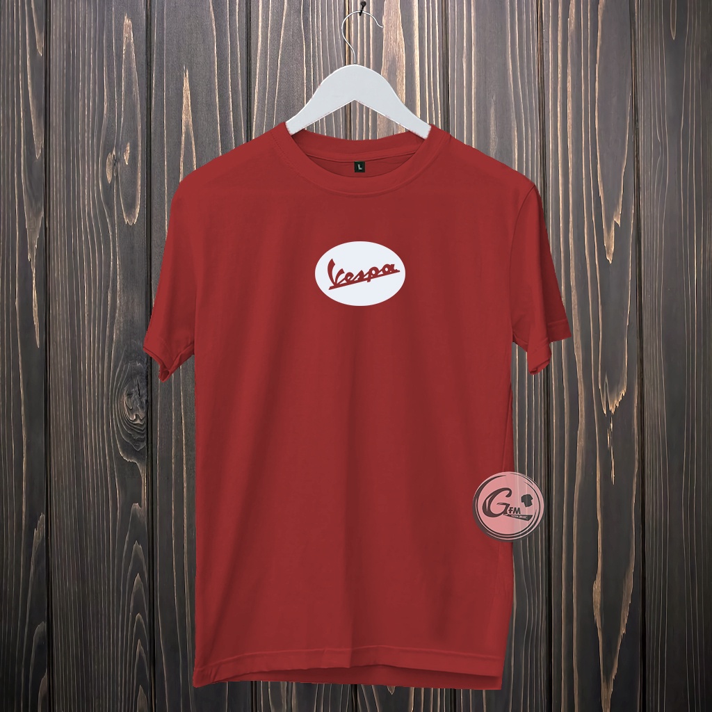 Baju Kaos Distro Tulisan Vespa Pria Dan Wanita Katun Combed Jumbo Cowok Cewek Dewasa Jumbo Oblong La