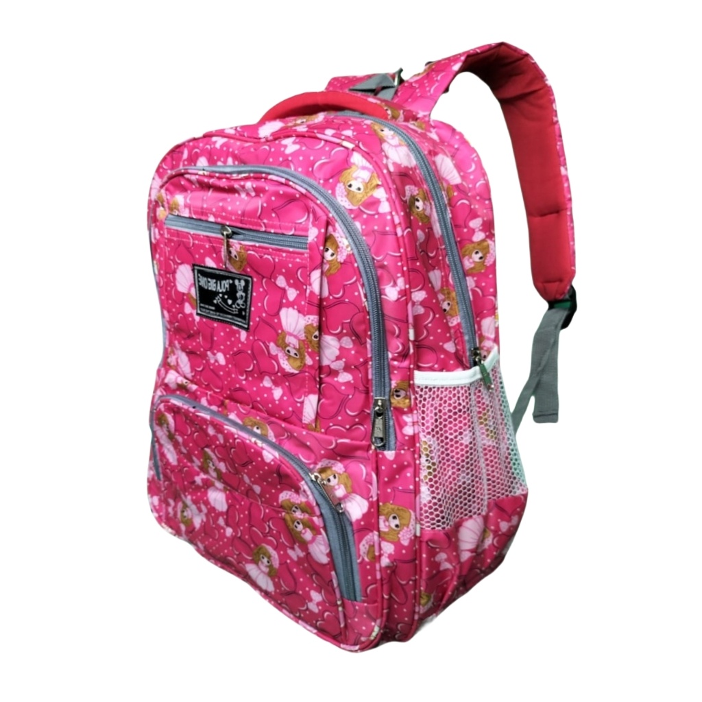 Warcraft Tas wanita Ransel Laptop Backpack Pink Fashionable