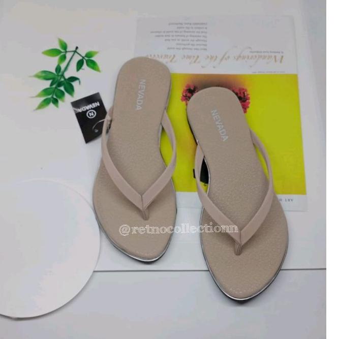 ン sandal wanita /sendal jepit wanita /sendal wanita nevada/sendal jepit POLOS Miliki