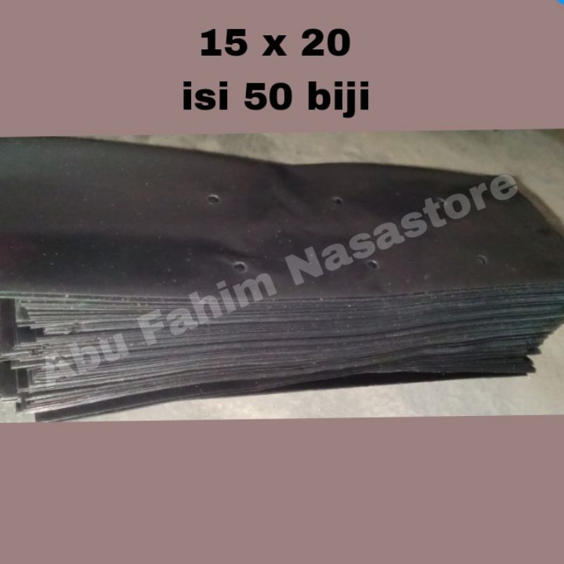 Polybag tanaman ukuran 15 x 20 isi 50 biji/polybag 15 x 20