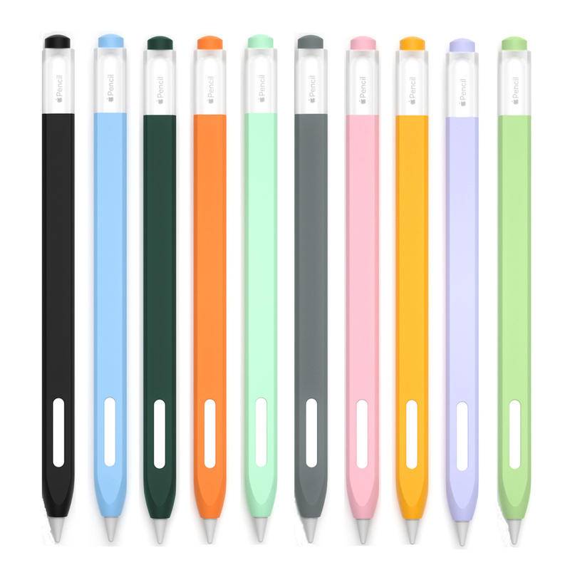 Klasik Silikon Pensil Case Untuk Apple Pencil 1st 2nd Generation Case Cover Lengan Dukungan Pengisian Magnetik