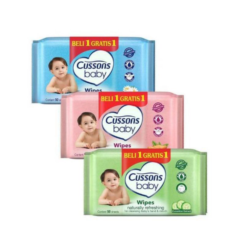 TISSU BASAH (BUY 1 GET 1 ) BABY  WIPES ANTI BACTERIAL / BABY WIPES / TISSU