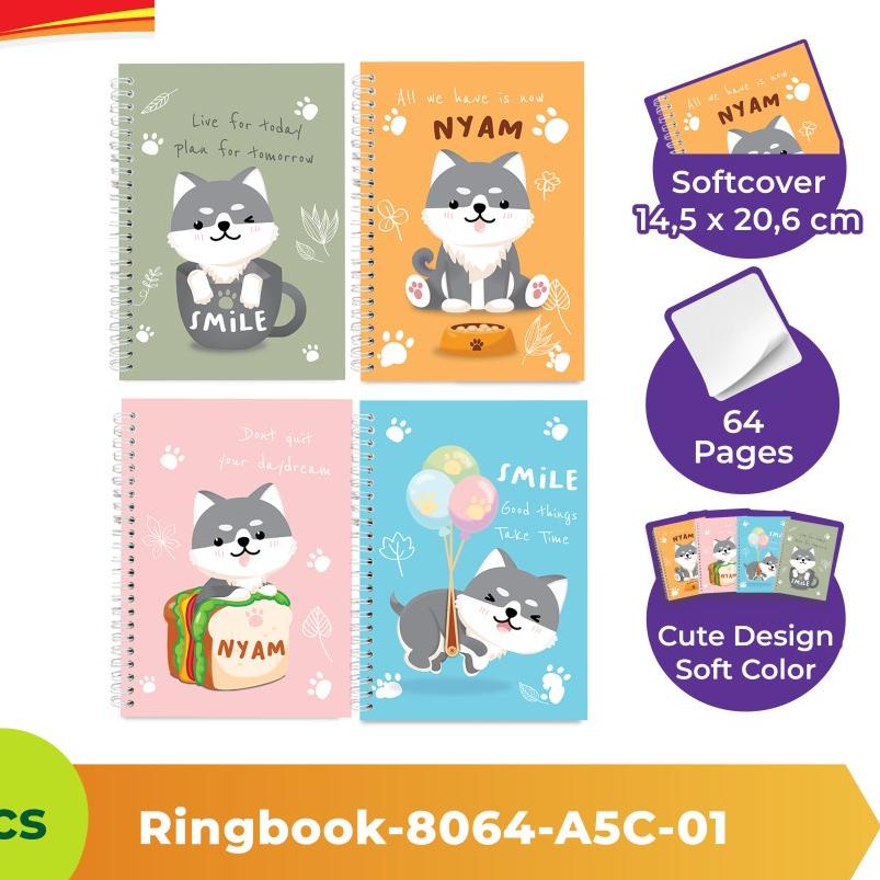 

Segera Miliki GREEBEL RING BOOK 8064 A5C 01 / Buku Catatan Spiral / Buku Jilid Spiral / Buku Tulis Ring Spiral Notebook Buku Teks dengan ujung Spiral / Buku Agenda Planner isi 64 halaman / Buku Catatan Lucu unik harga Terjangkau produktu buatan lokal asl