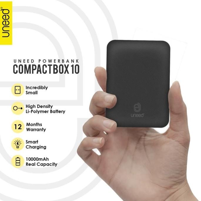 Uneed Compactbox 10 Powerbank 10000Mah With High Density Li-Polymer