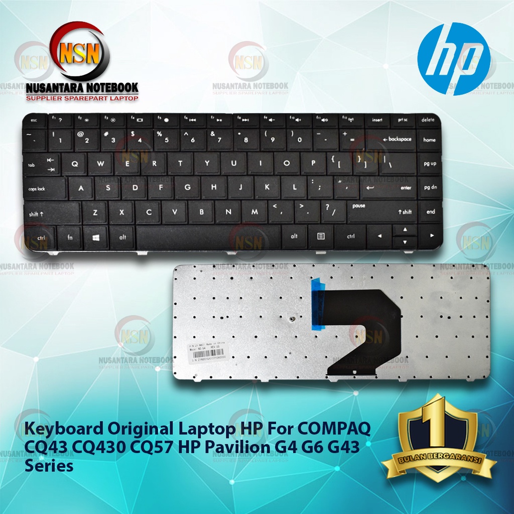 Keyboard HP COMPAQ CQ43 CQ430 CQ57 HP Pavilion G4 G6 G43 Series