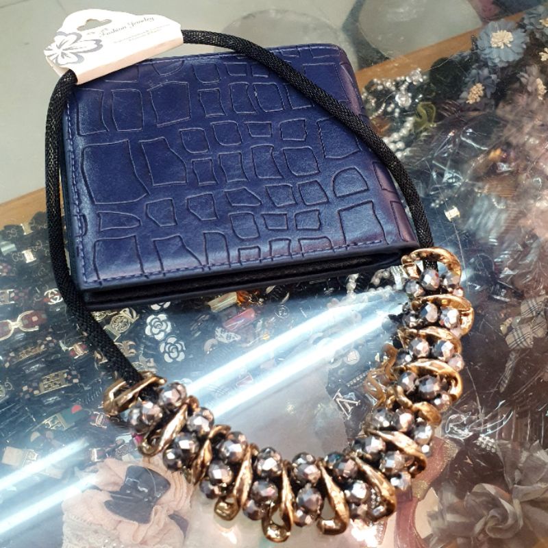 Kalung Premium quality Fashion Import Kristal kalung etnik Fashion Tidak karatan 884