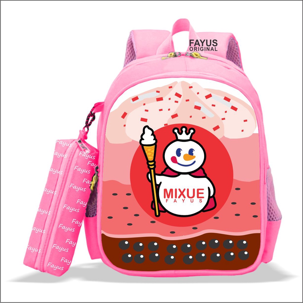 PREMIUM - tas ransel anak sekolah PAUD TK SD LAKI 2in1 PREMIUM VIRAL terbaru 2023 karakter ES KRIM MIXSUE terlaris bisa COD-Rose