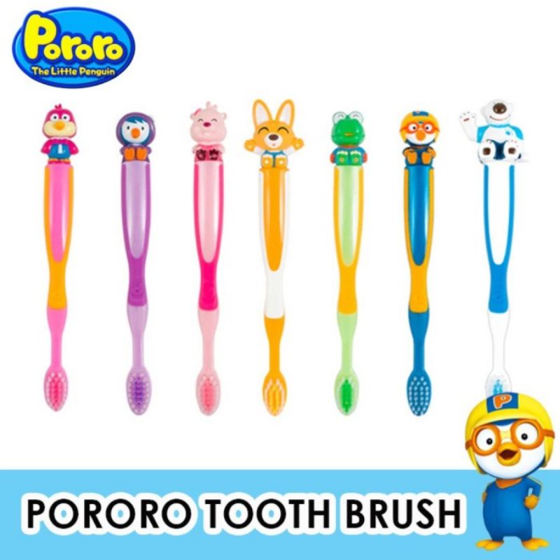 Sikat Gigi Anak Pororo and Friends Kids Toothbrush Korea