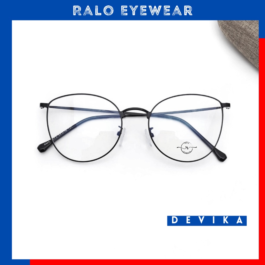 Kacamata DEVIKA frame cat eye besi wanita - 6073