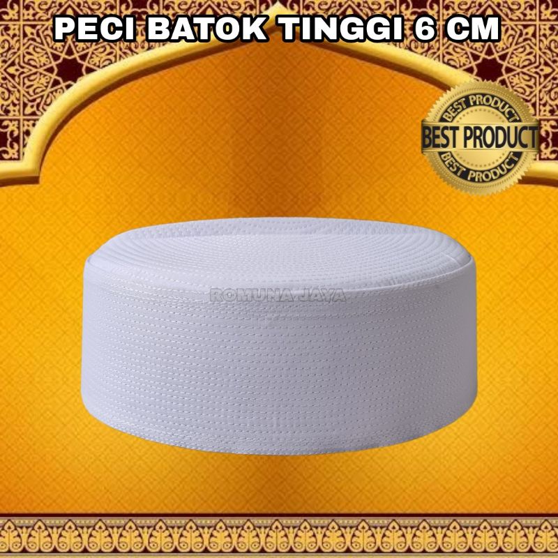 PECI PUTIH KALBUT KERAS PECI BATOK TINGGI 6 CM