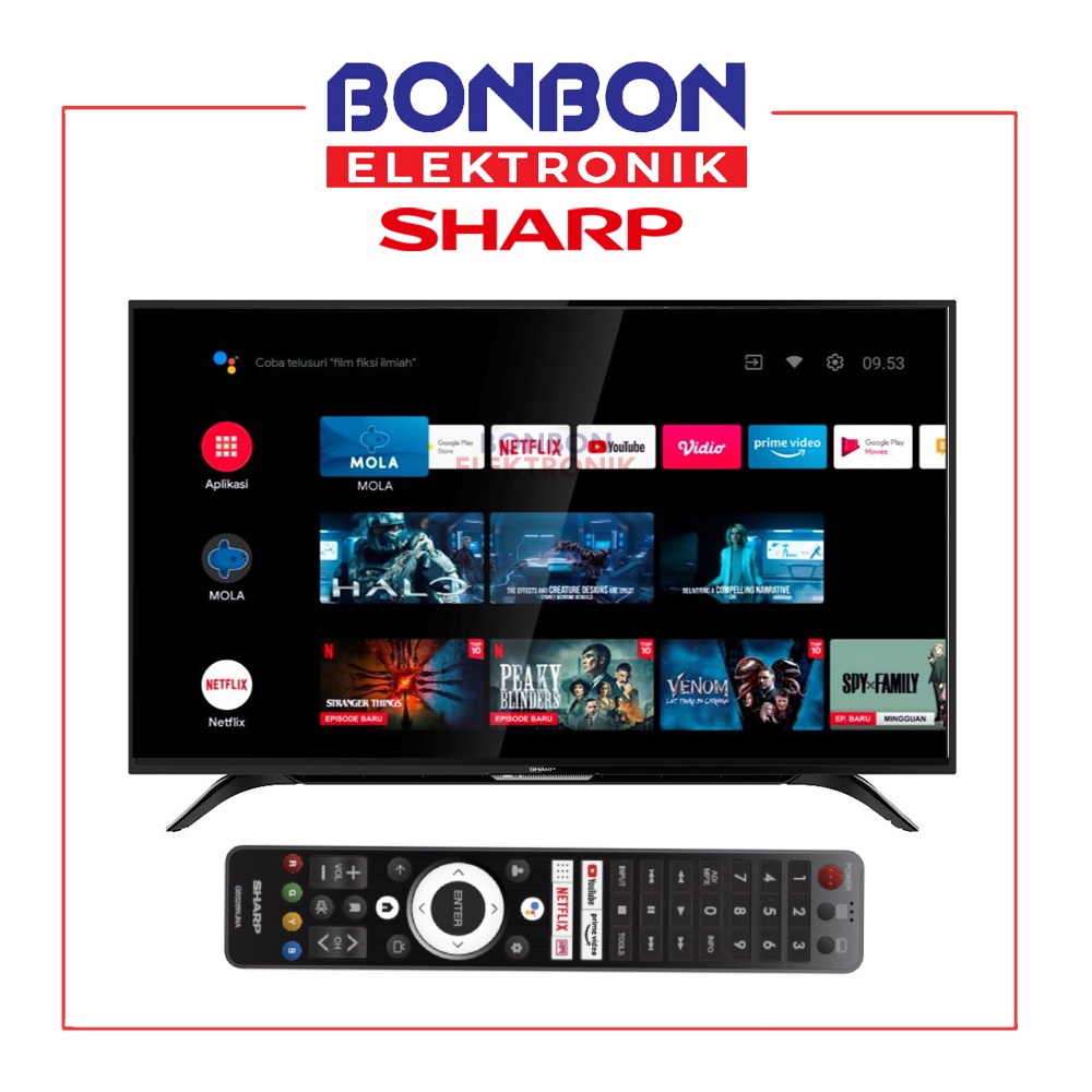 Sharp LED TV 50 Inch 2T-C50EG1i ANDROID SMART DVB-T2 / 50EG1i