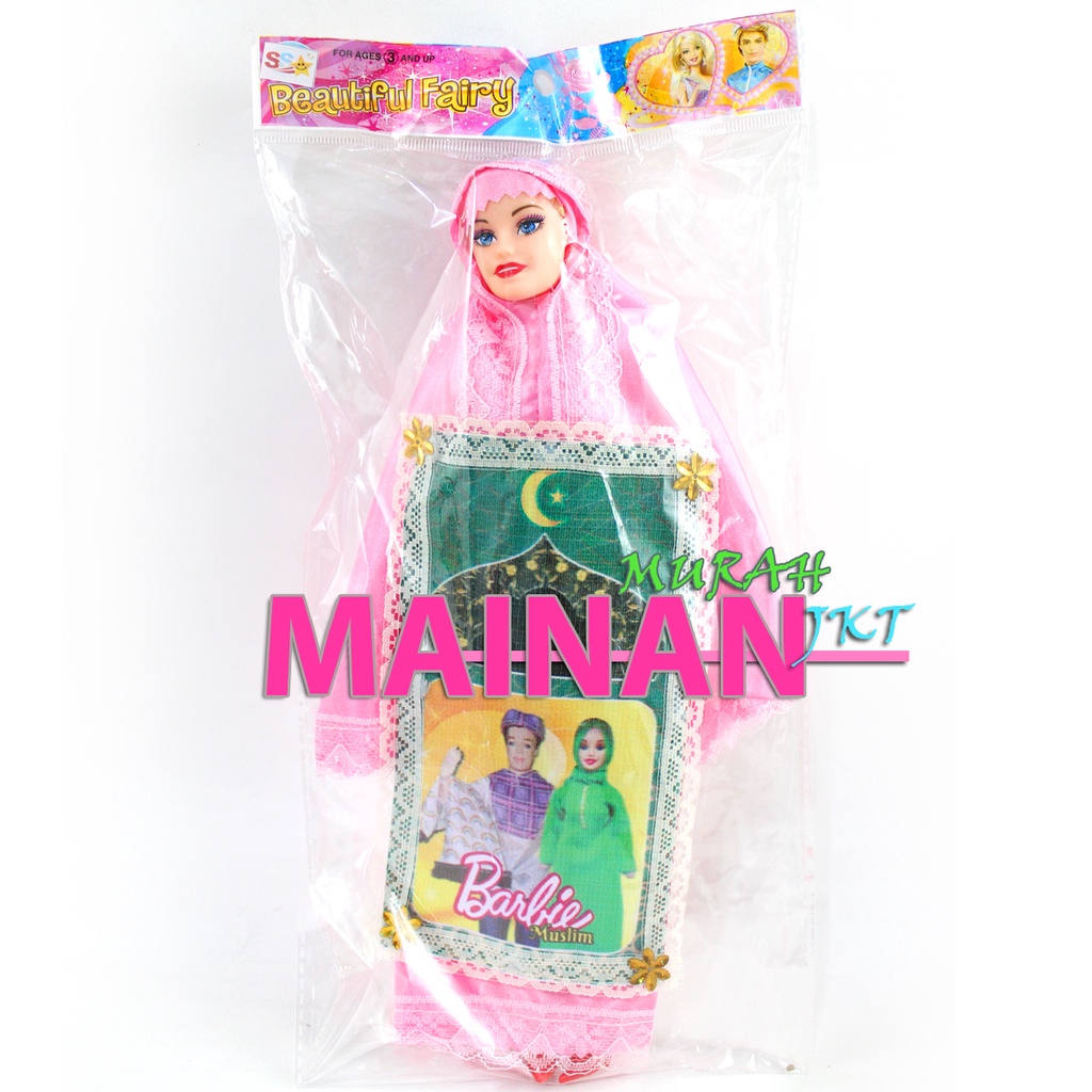 MAINANKEI MAINAN ANAK MURAH BONEKA BARBIE MUSLIMAH SS1356 BONEKA SHOLAT MUSLIMAH BONEKA BARBIE ANAK