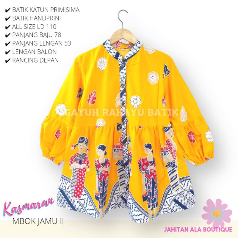 Blus kasmaran mbok jamu #2 batik solo blus batik