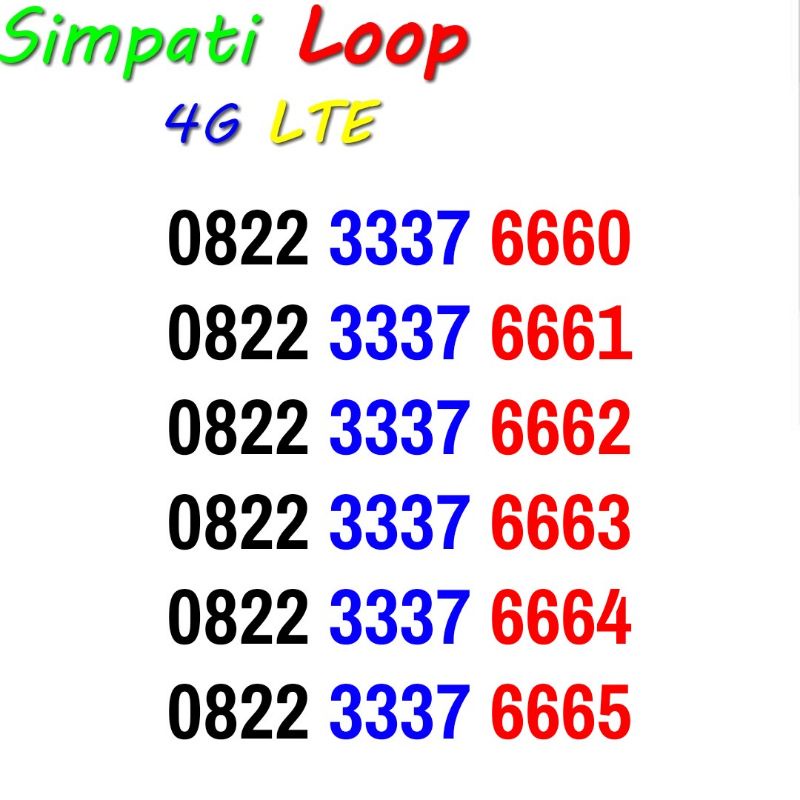 Simpati Loop Murah 4G LTE