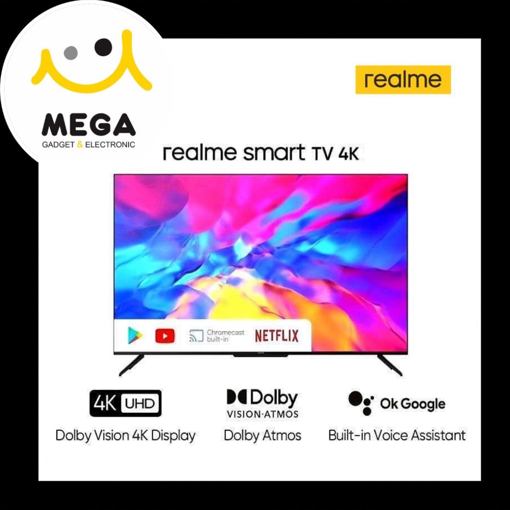 Realme Smart Tv Android LED 50 Inch Bezel Less Garansi Resmi Realme Indonesia