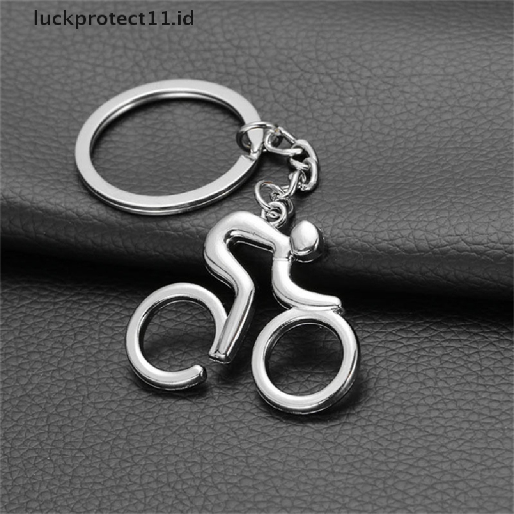 /Fashion Hot// Fashion// Unisex Baru Olahraga Naik Bersepeda Sepeda Sepeda Liontin Keyring Alloy Keychain.