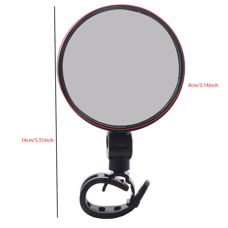 1pc Kaca Spion Sepeda Universal Dapat Diputar Dan Dapat Disesuaikan Spion Cocok