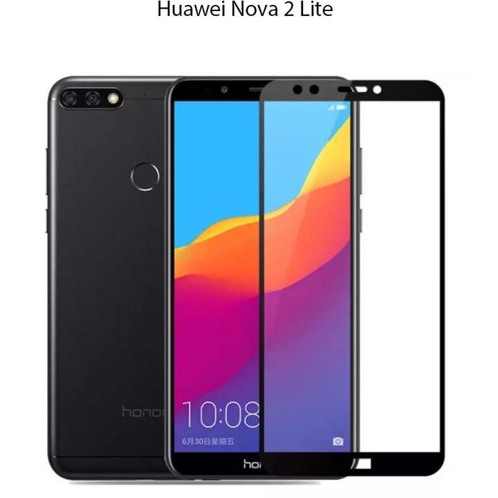 Tempered Glass Huawei Nova 2 Lite Full Cover Full Screen Protector Anti Gores