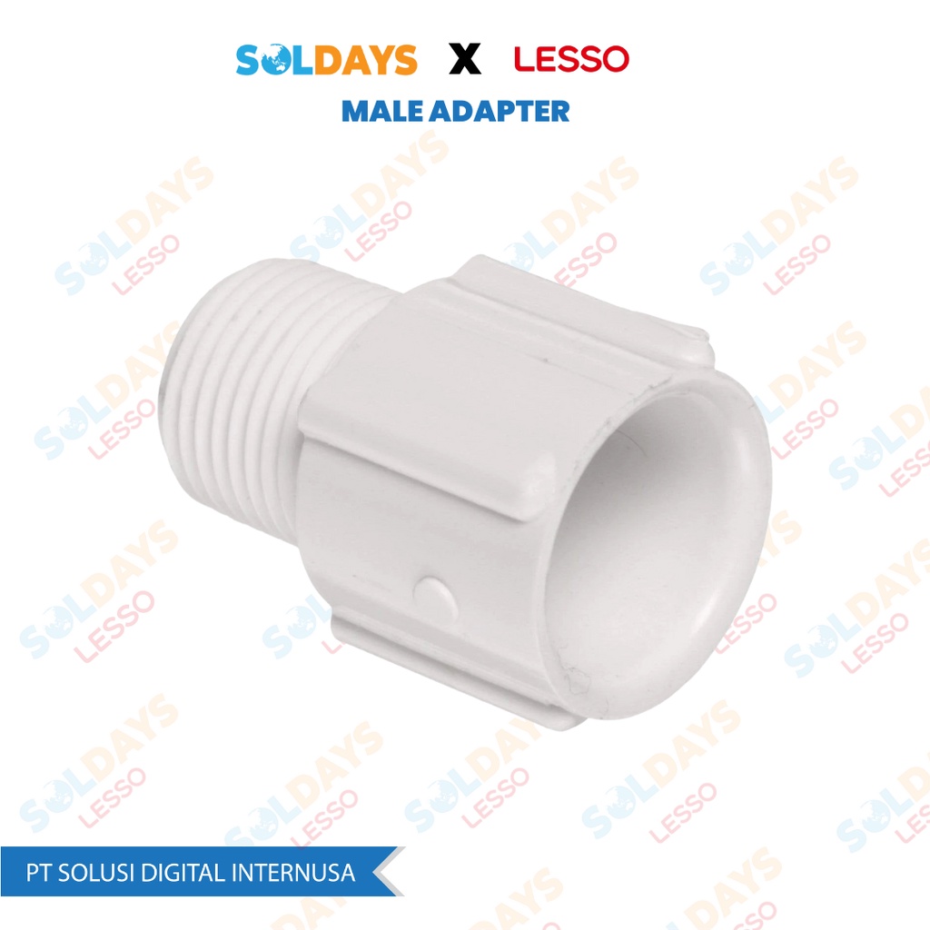 Lesso Adaptor Pipa To Fleksibel dn32 / Conduit  Male Adaptor 32mm