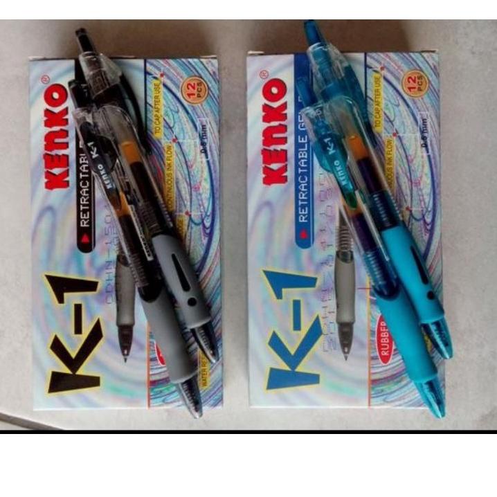 

[KODE PRODUK A8TD06762] Pulpen Gell Kenko K1 Retractable ( 1pak/12pcs )