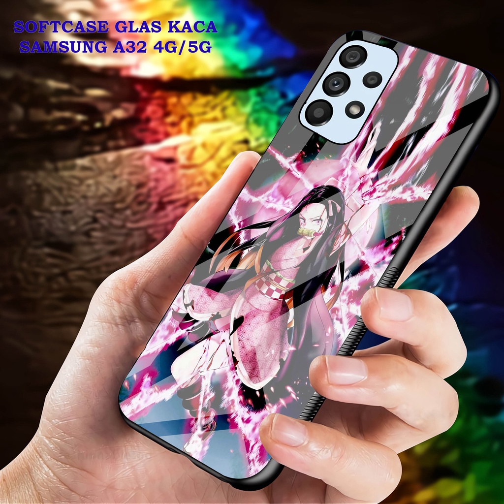 Softcase Glass Kaca SAMSUNG A32 [4G]- Case Hp Pelindung Handphone SAMSUNG A32 [5G] [ A92]