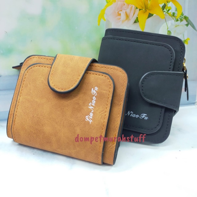 COD DOMPET WANITA KECIL/MINI KANCING RESLETING