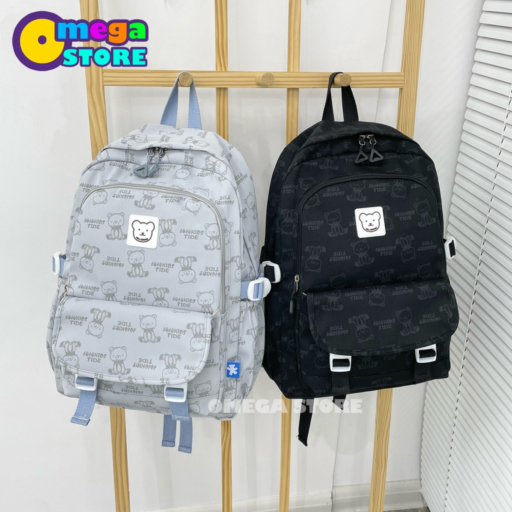 [O&amp;S] Tas Ransel Sekolah SD SMP SMA Karakter Teddy Unisex Backpack Laptop Terbaru-OS276