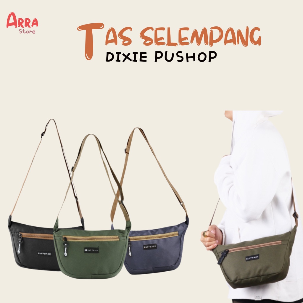 Tas Selempang Pria Buffback Dixie Sling Bag Tali Coklat