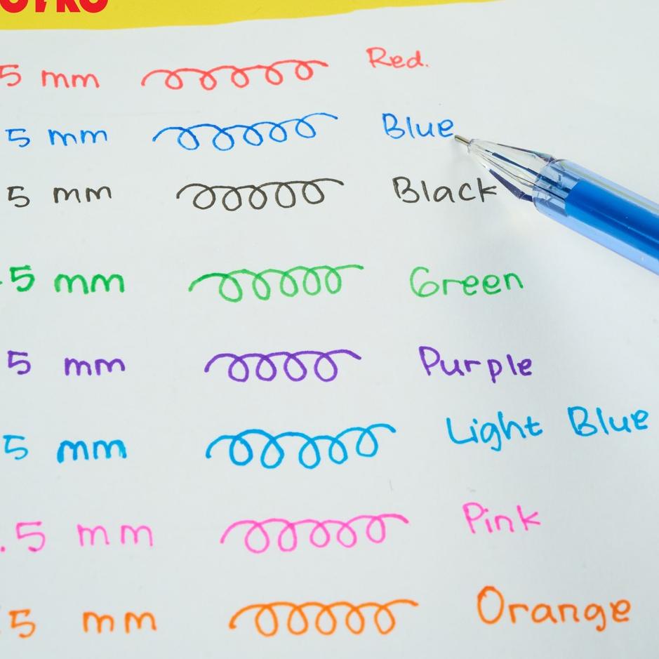 

Best Stock Color Gel Pen Pulpen Pena Joyko GPC-309S 8 Warna 0.5 mm