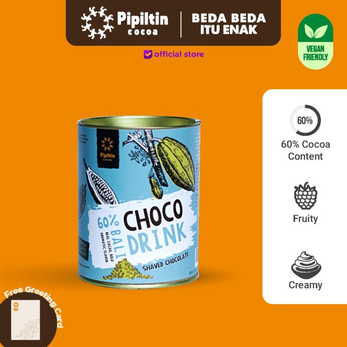 

READY-TO-DRINK-SIAP-MINUM- PIPILTIN COCOA DARK CHOCOLATE - CHOCO DRINK BALI 60%