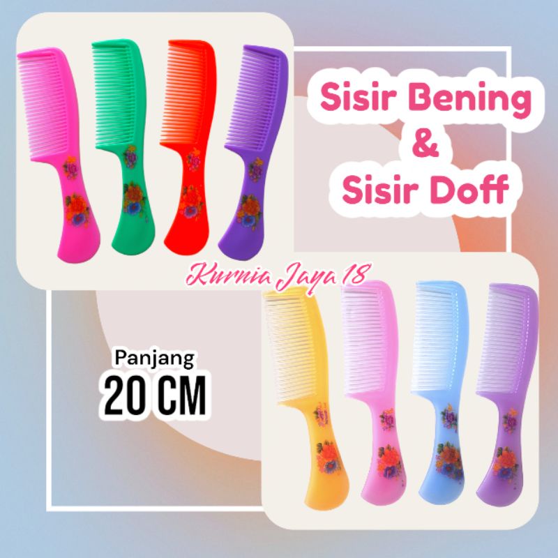 Sisir Warna / Sisir Motif Karakter Bunga