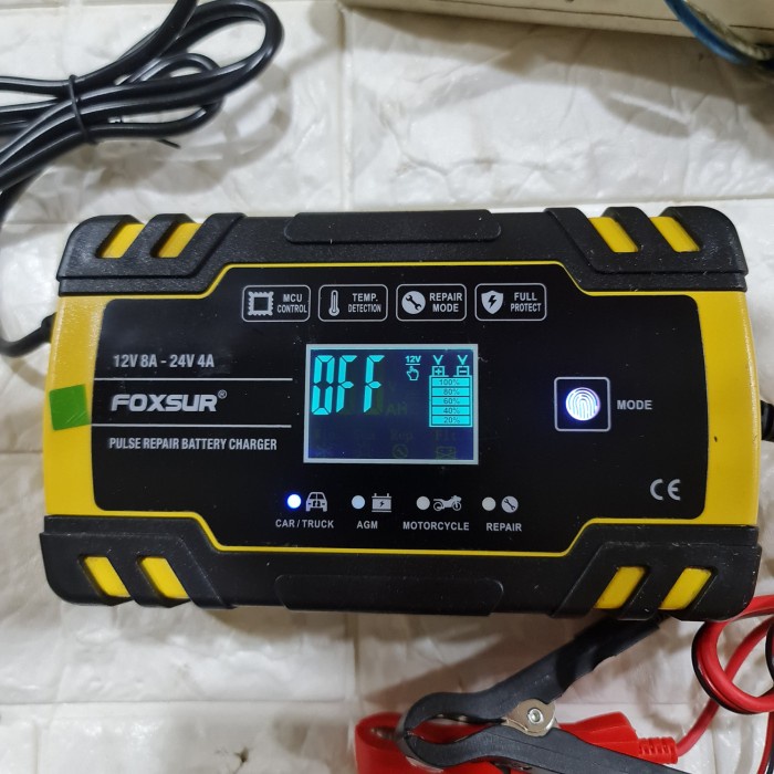 FOXSUR 12v 24v automatically battery charger