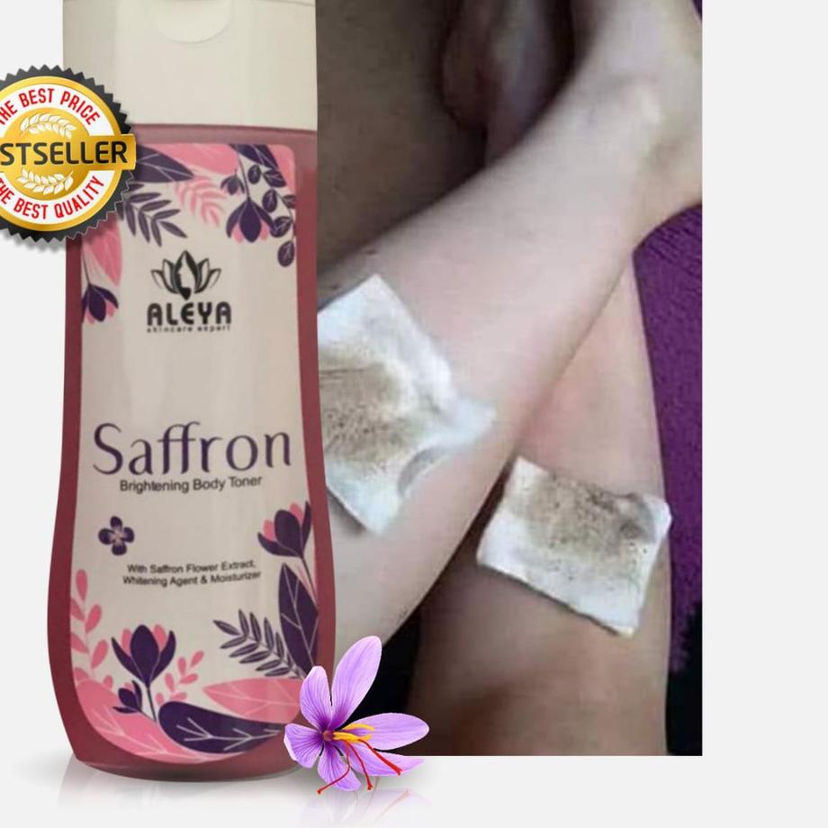 FREE ONGKIR[BONUS] Toner Badan Whitening Sffron aleya Pemutih Badan Saffron Glowing Ampuh Penghilang