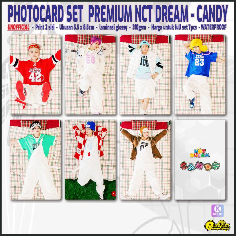 Unofficial Photocard set Premium NCT DREAM CANDY