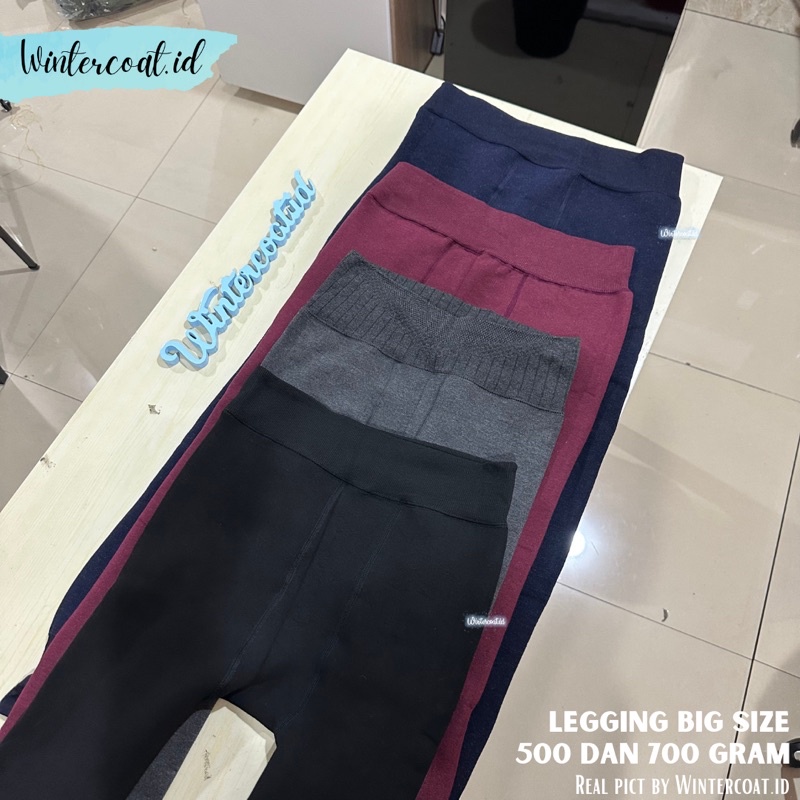 Legging winter big size wanita celana musim dingin 500 700 gram plus jumbo import hangat clarissa