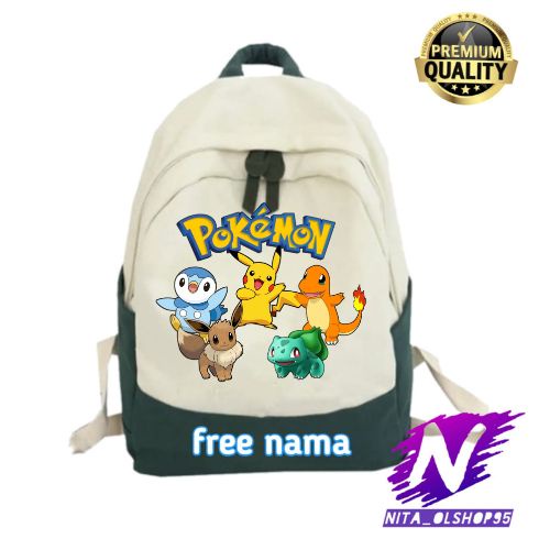 tas ransel sekolah anak pokemon