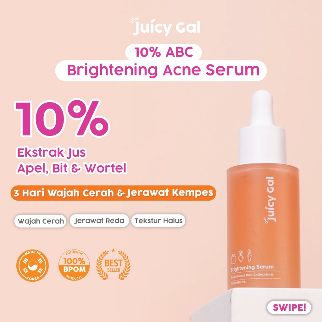 The Juicy Gal 10% ABC Brightening Acne Serum