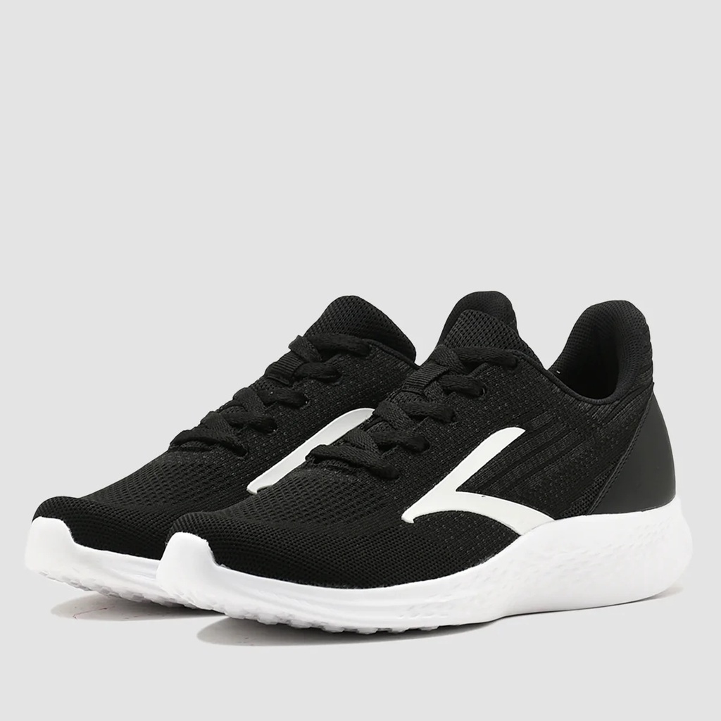 BRODO - Sepatu Active Dasher Black White Sneakers Original
