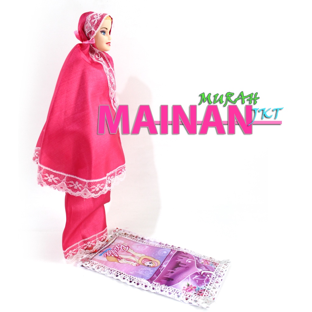 MAINANKEI MAINAN ANAK MURAH BONEKA BARBIE MUSLIMAH SS1356 BONEKA SHOLAT MUSLIMAH BONEKA BARBIE ANAK