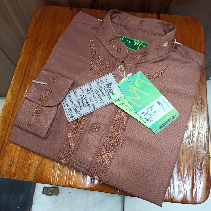 {FamilyStore} Baju koko al mia stelan pakistan 100 OriginaL - coklat bata S Limited