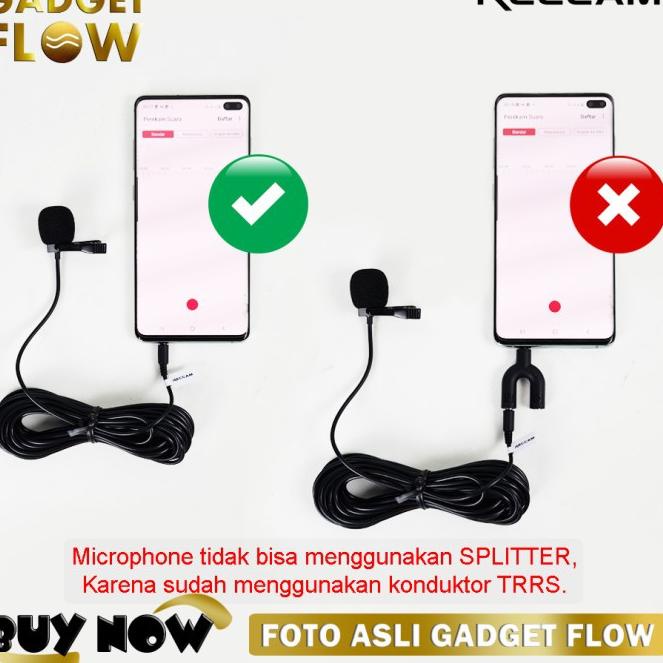 [B-Q1Q[»] Microphone Mic Clip On 6 METER 3.5mm TRRS 4 Pole Smartphone HP trending